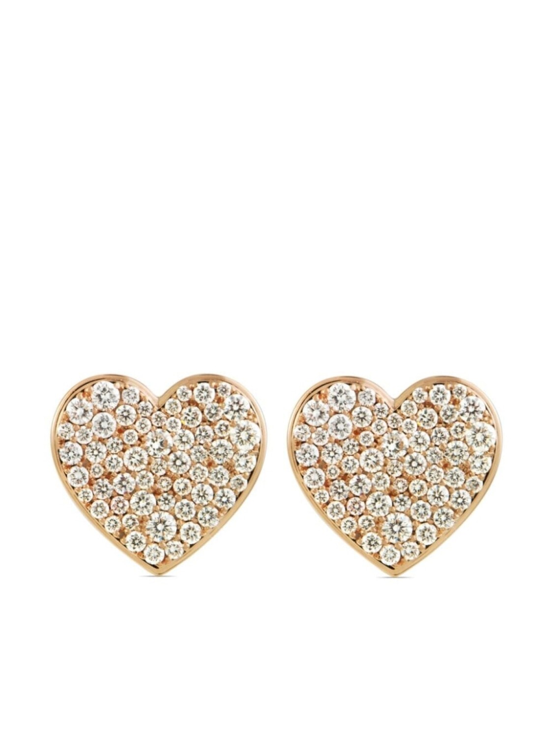 

Серьги Caviar Heart из розового золота с бриллиантами ALINKA, золотой