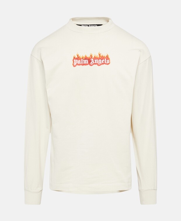 

Топ с длинными рукавами Palm Angels, экрю