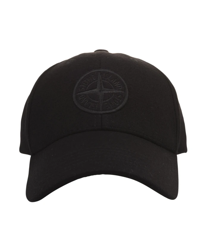 Шерстяная бейсболка primaloft Stone Island, черный