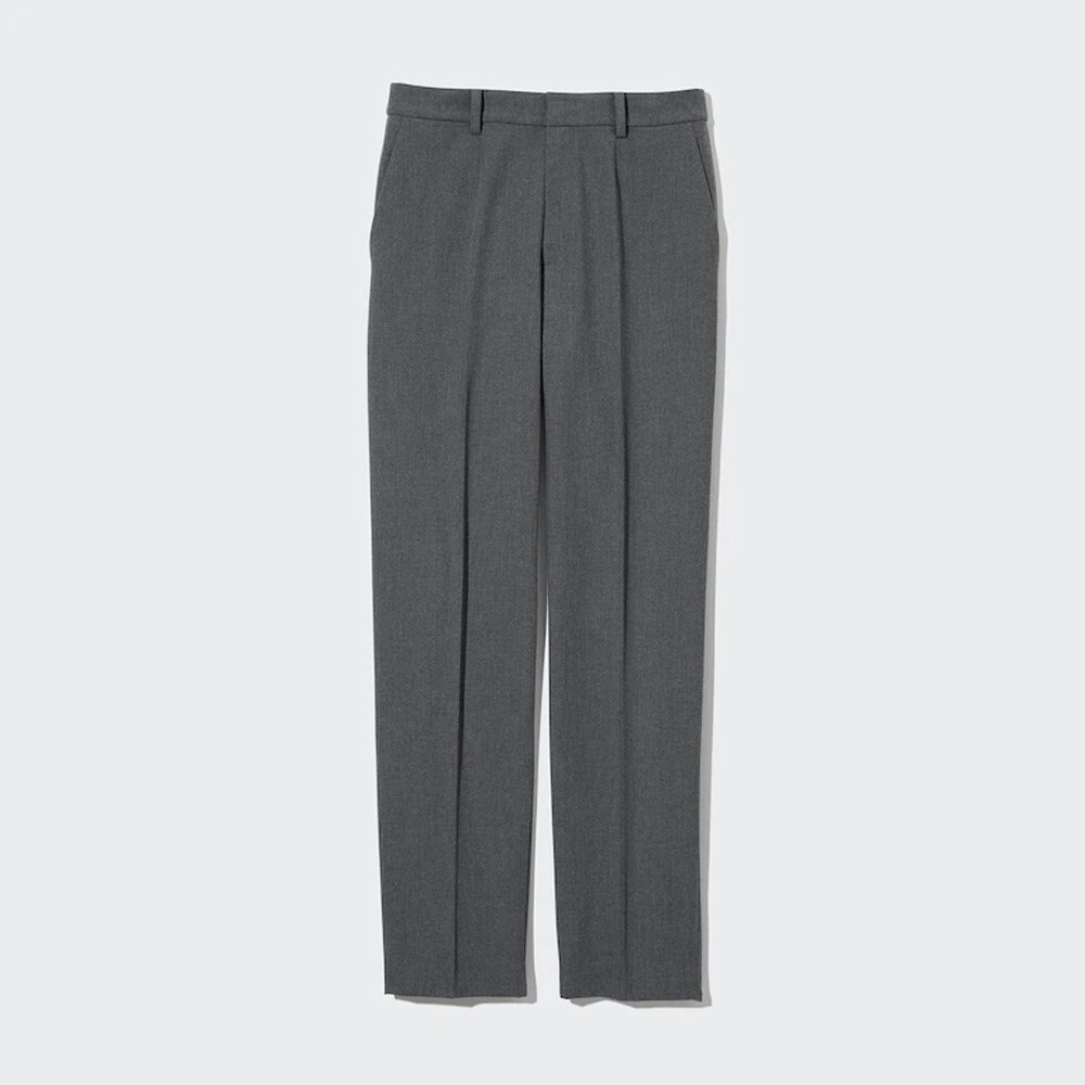 

Брюки Uniqlo эластичные свободные прямые, серый