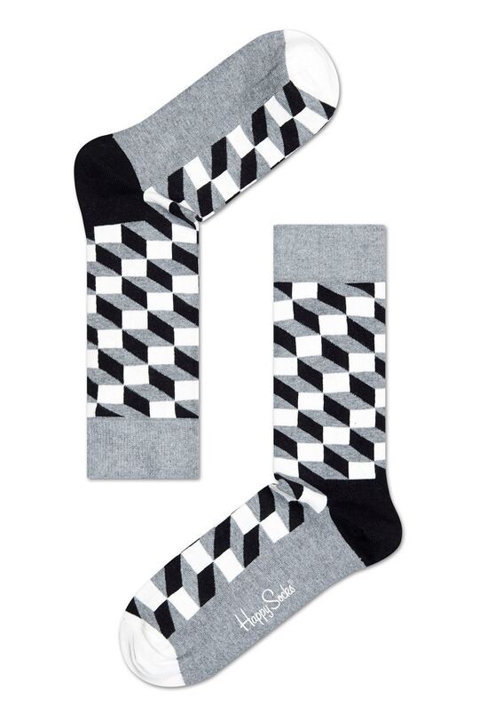

Носки с наполнителем Optic Happy Socks, серый