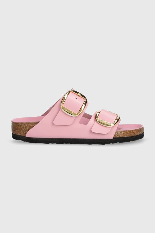 

Кожаные шлепанцы Arizona с большой пряжкой Birkenstock, розовый