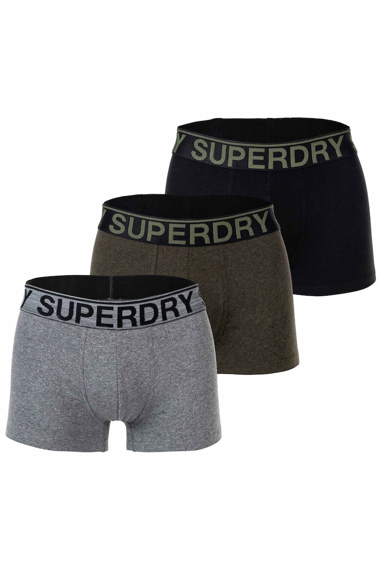 

Боксеры с логотипом, 3 пары Superdry, зеленый
