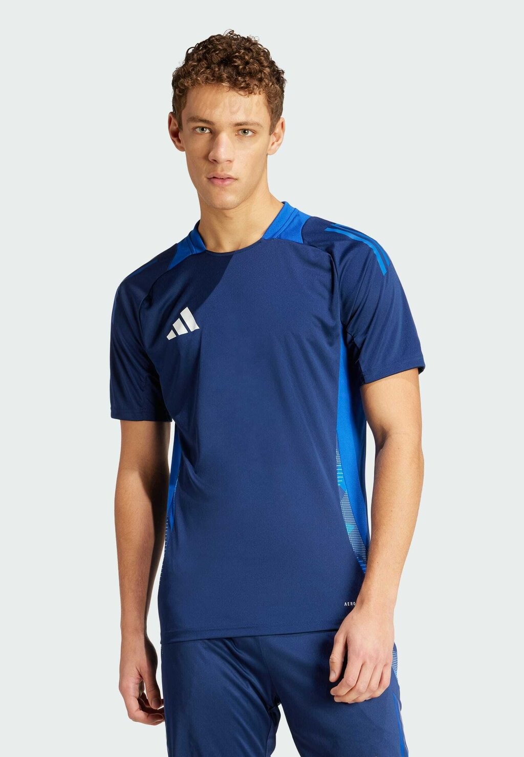 

Футболка с принтом Adidas, темно-синяя команда, Синий