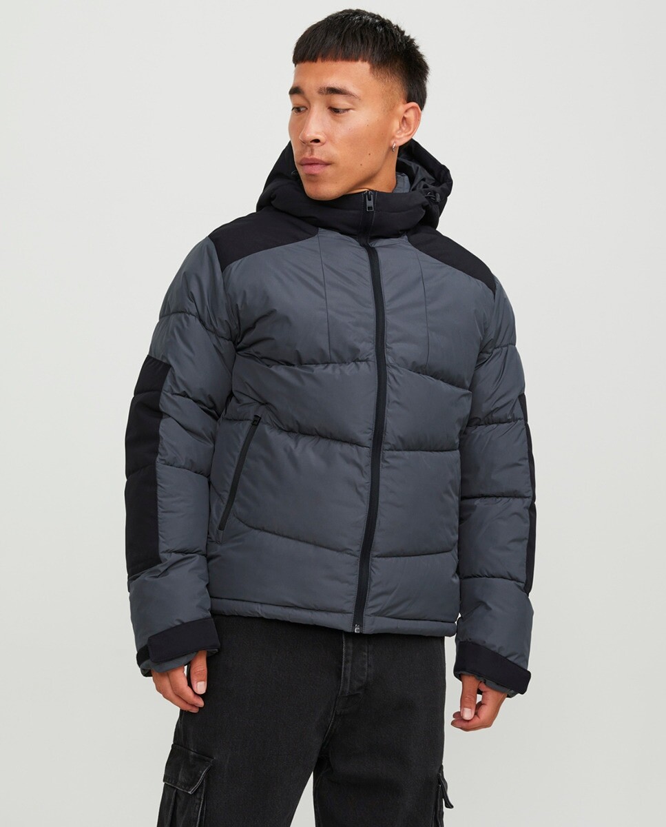 

Мужская утепленная куртка-пуховик Jack & Jones, серый