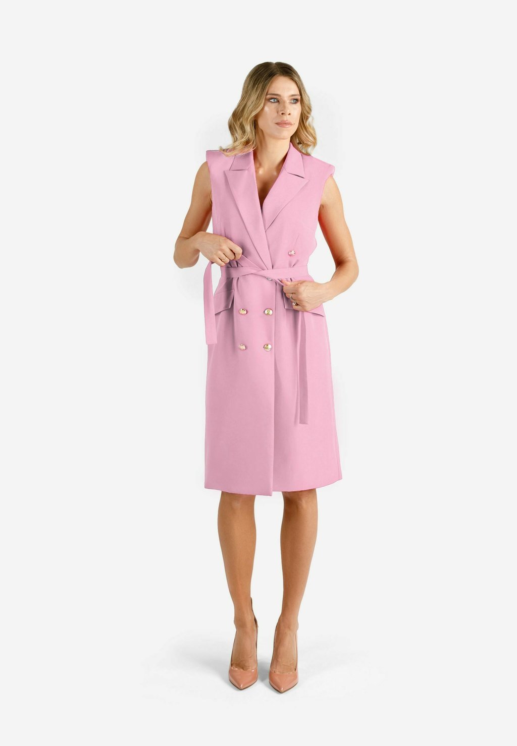 Платье летнее Magda KAYA TURELLO, розовый классическое пальто anya kaya turello цвет fuchsia