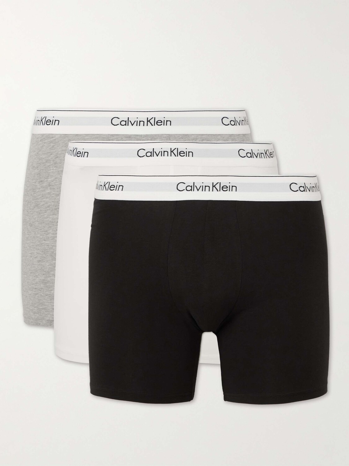 

Комплект из трех трусов-боксеров из эластичного хлопка CALVIN KLEIN UNDERWEAR, мульти