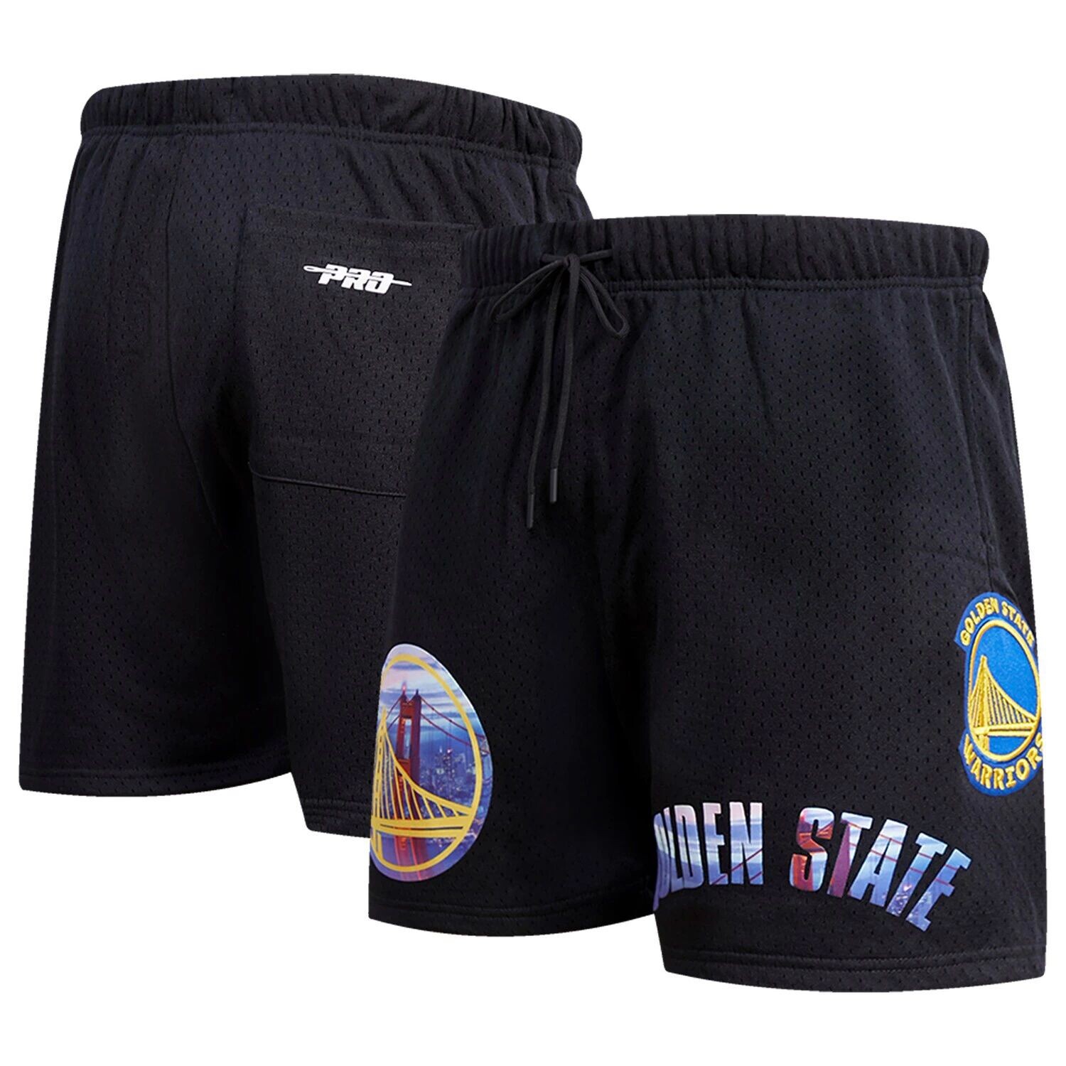 

Мужские шорты Pro Standard черного цвета Golden State Warriors City Scape в сетку