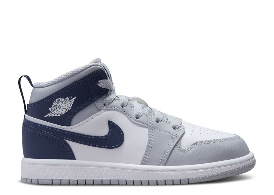 

Кроссовки Air Jordan Air Jordan 1 Mid PS, цвет Wolf Grey Midnight Navy