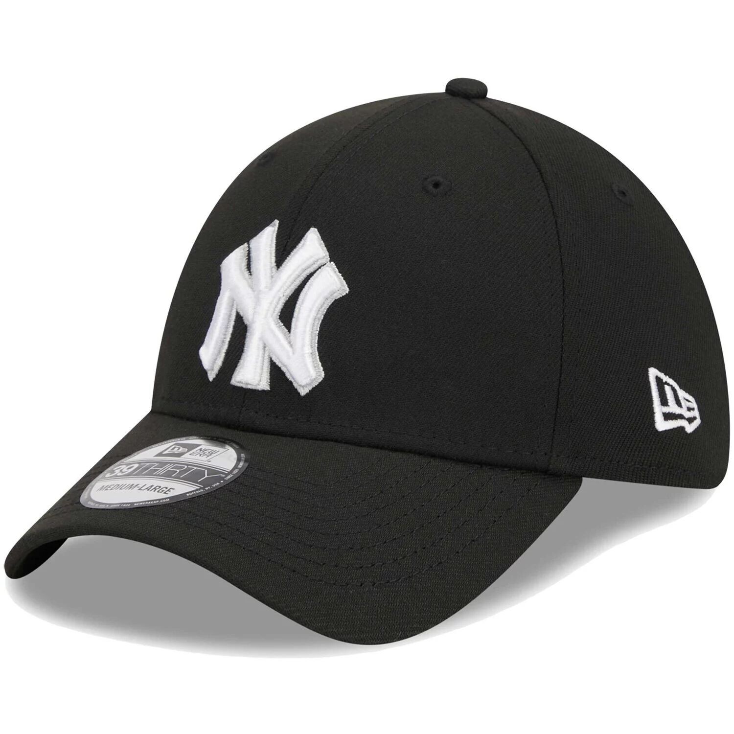 

Мужская черная гибкая кепка с логотипом New Era New York Yankees 39THIRTY