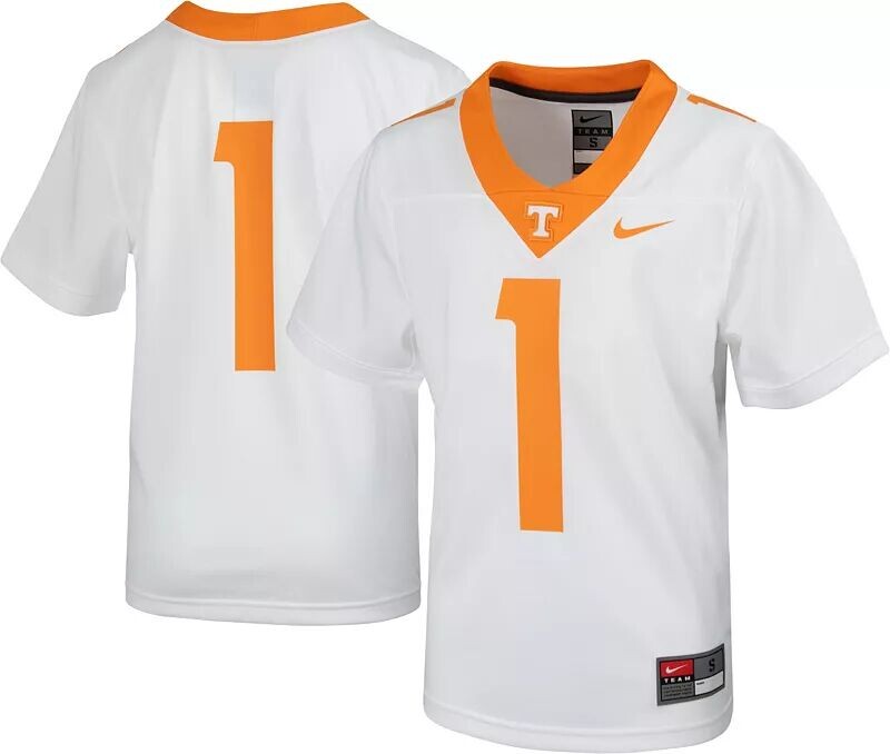 

Белое футбольное джерси Nike Youth Tennessee Volunteers #1 Неприкасаемые