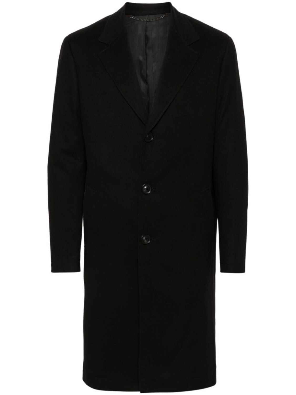 

Canali однобортное пальто, черный