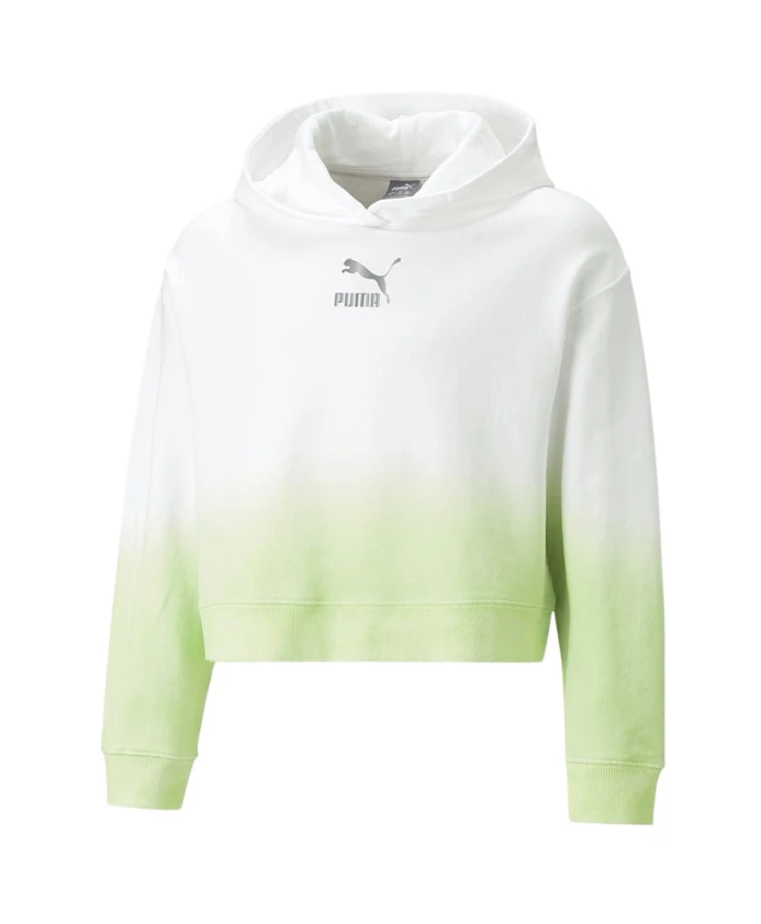 

Укороченная толстовка со светоотражающим эффектом Puma, зеленый