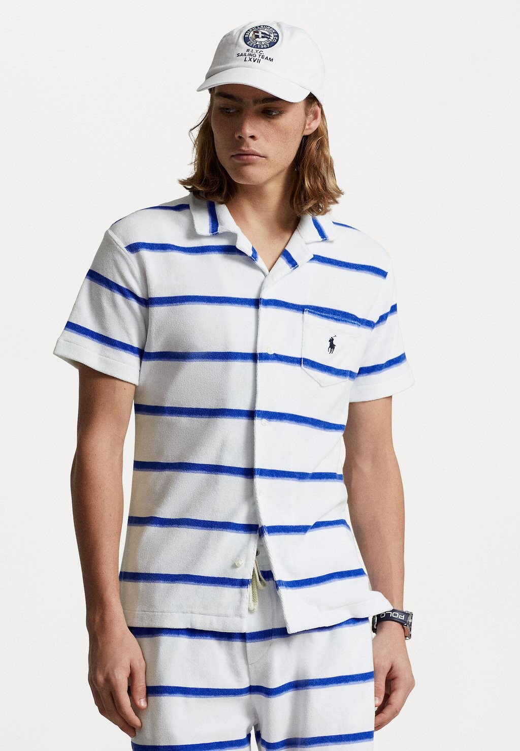 

Рубашка SHORT SLEEVE SPORT Polo Ralph Lauren, цвет white/blue