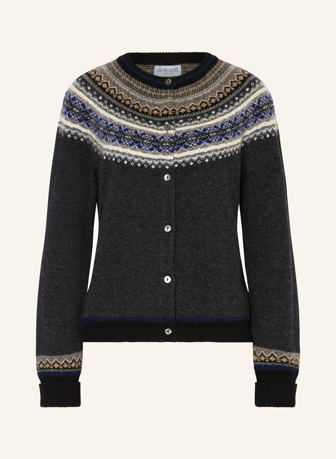 

Кардиган ERIBÉ, цвет DUNKELGRAU/BEIGE/BLAU