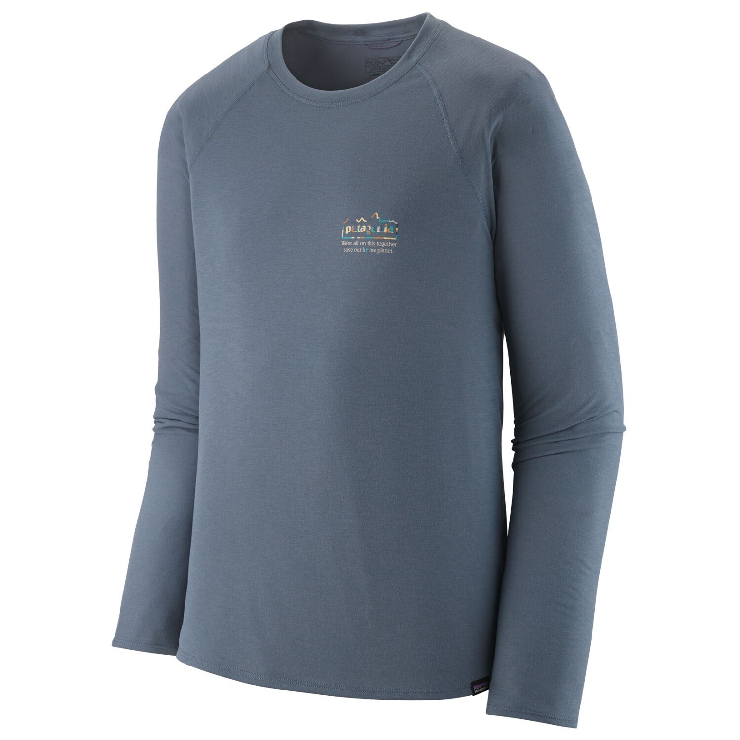 

Функциональная рубашка Patagonia L/S Cap Cool Trail Graphic Shirt, цвет Unity Fitz/Utility Blue