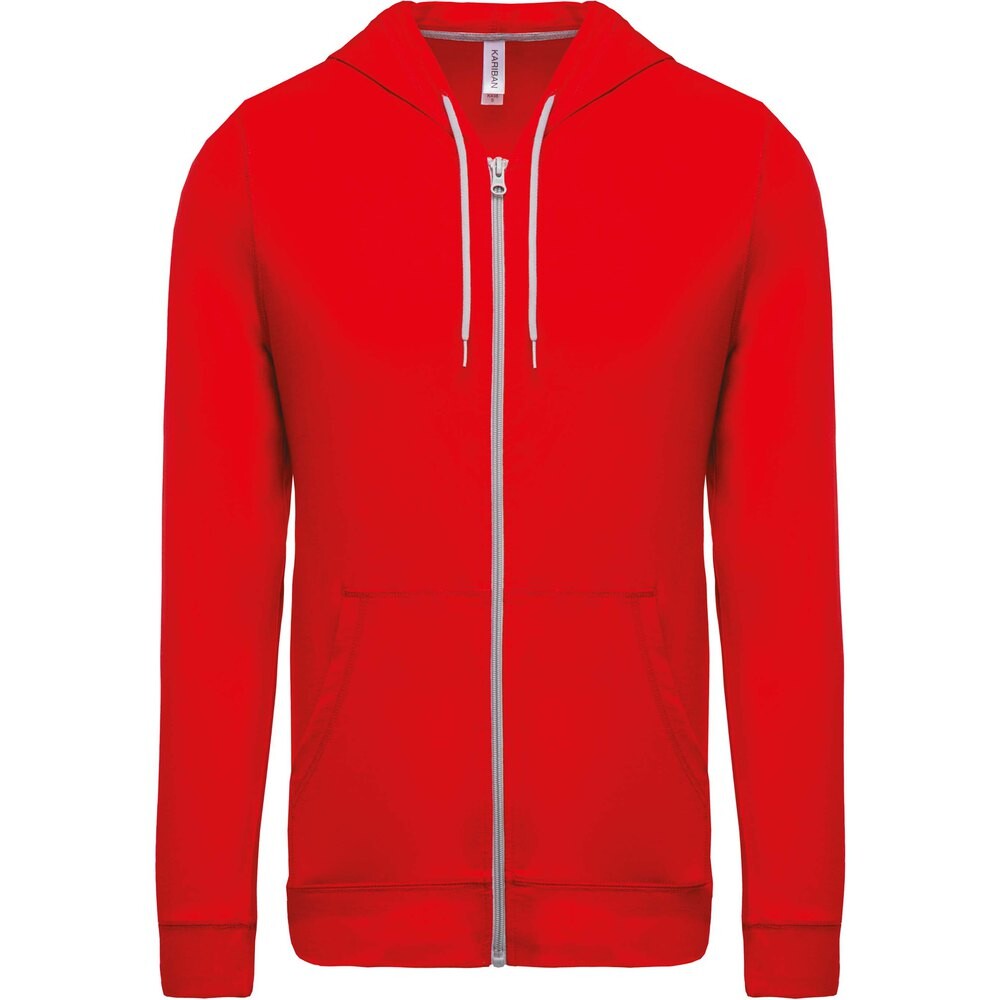 

Куртка Kariban Hooded Coton Light, красный