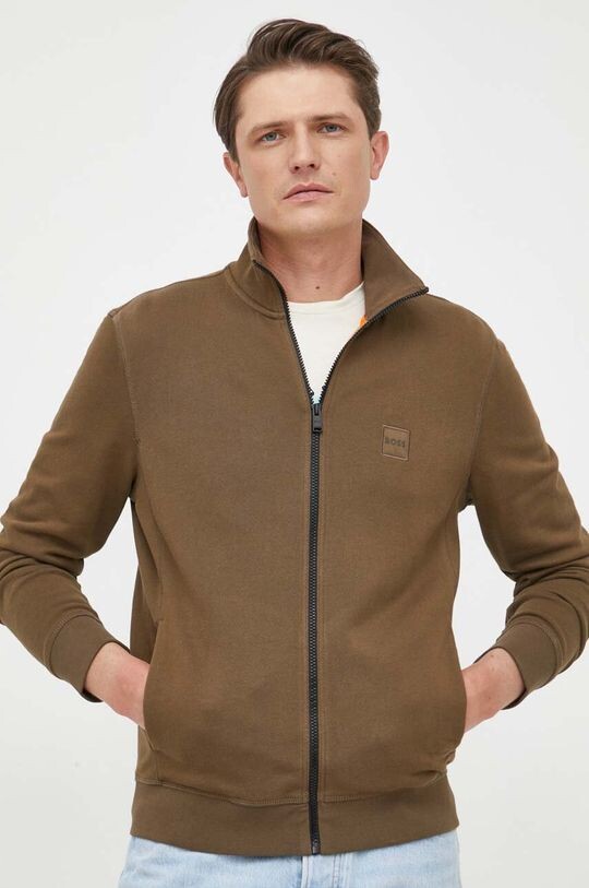 

Толстовка из хлопка BOSS BOSS CASUAL Boss, зеленый