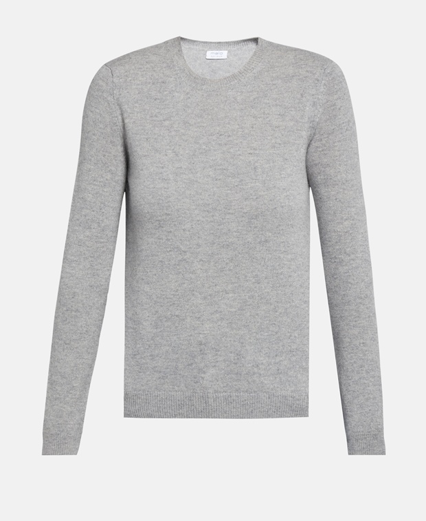 Кашемировый пуловер , светло-серый Malo