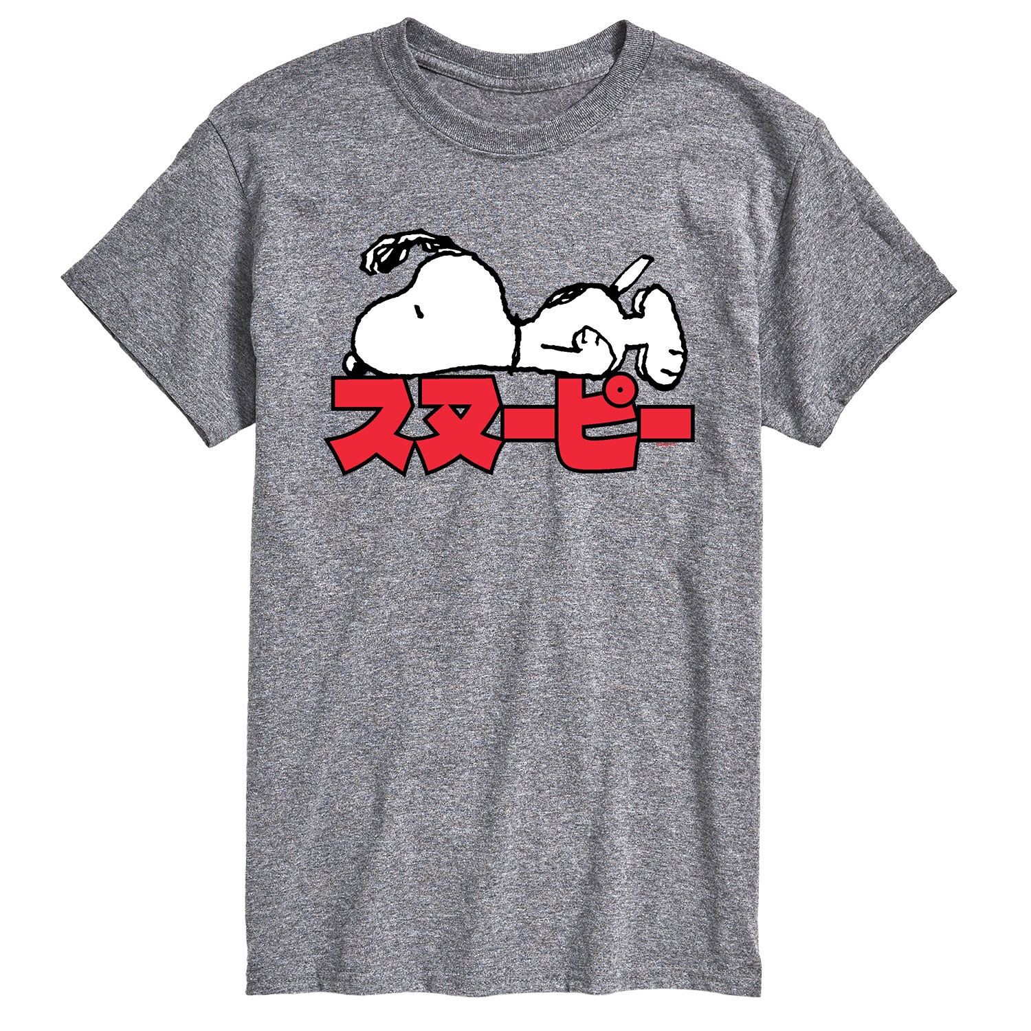 

Мужская футболка с кандзи Snoopy арахисового цвета Licensed Character