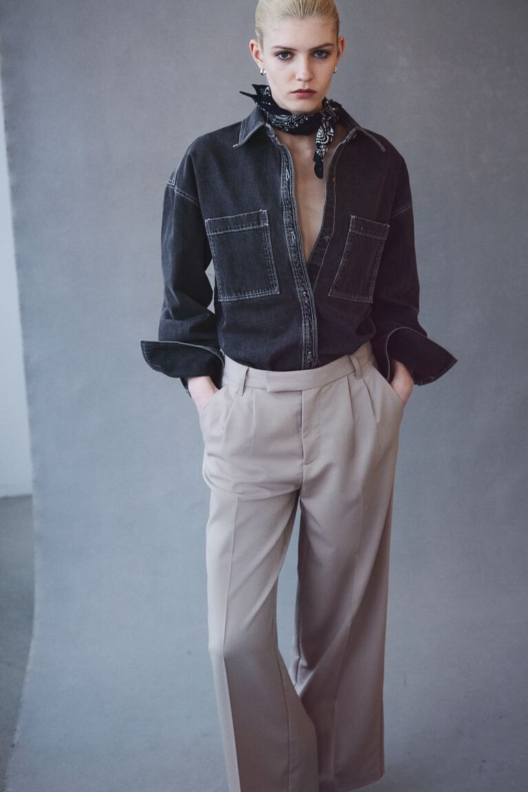 

Элегантные брюки H&M, серый