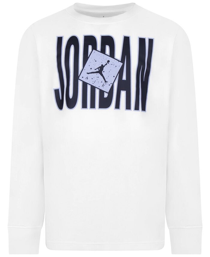 

Футболка с длинным рукавом Big Boys Jordan, белый
