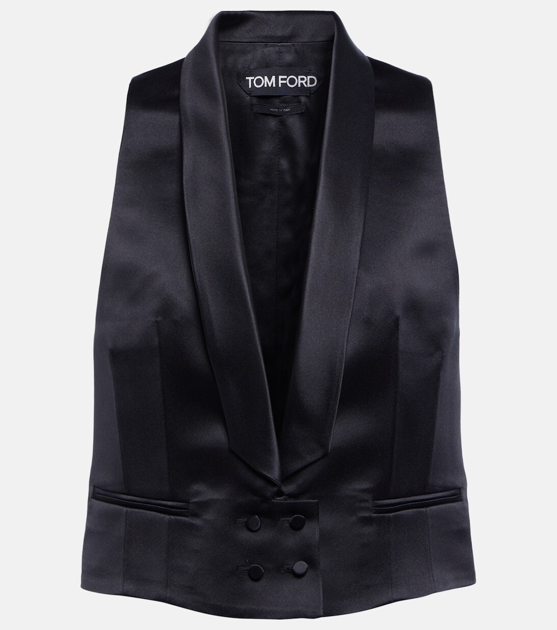

Шелковый жилет TOM FORD, черный