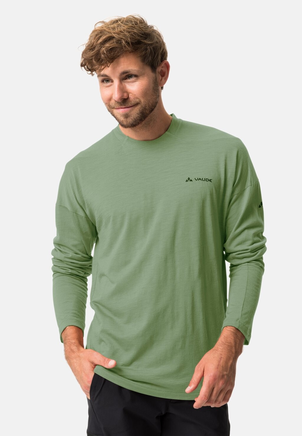 

Топ с длинными рукавами YARAS Vaude, цвет willow green
