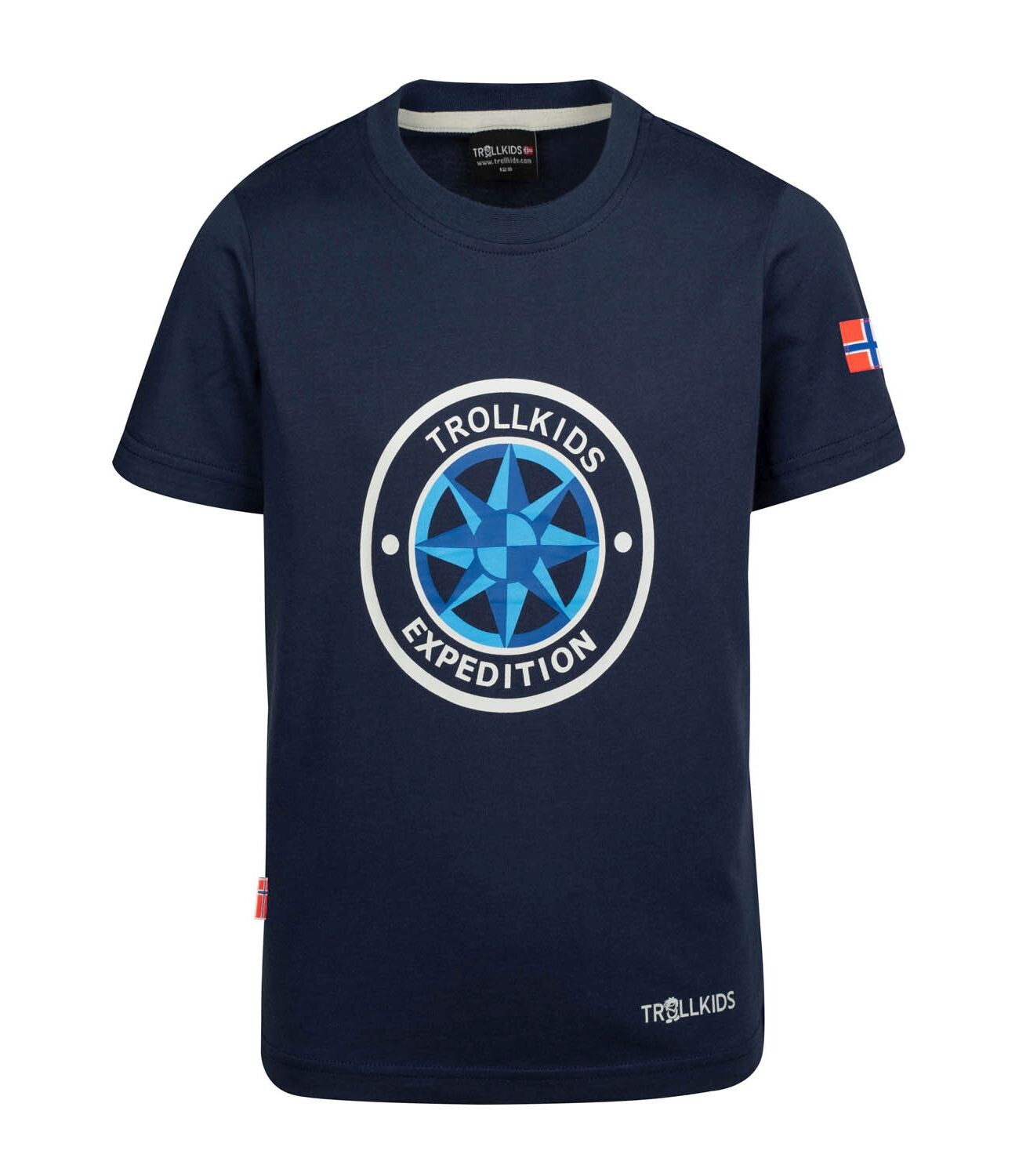 

Толстовка Trollkids UV Schutz T Shirt Windrose T, цвет Marineblau/Wolkengrau