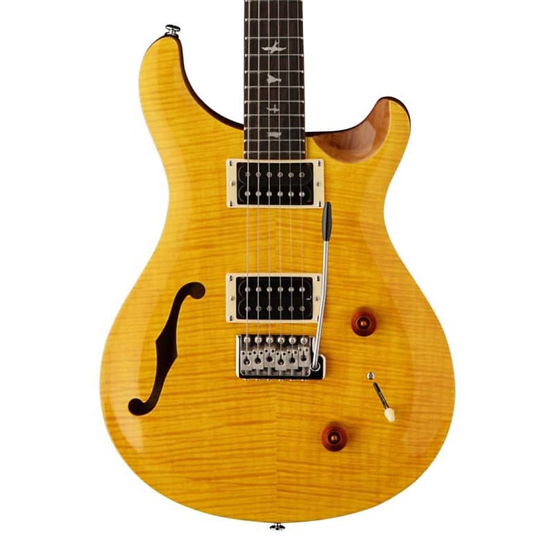Электрогитара PRS SE Custom 22 Semi-Hollow 2021 - Present - Santana Yellow