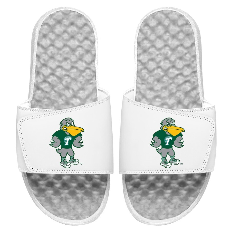 

Шлепанцы ISlide Tulane Green Wave, белый