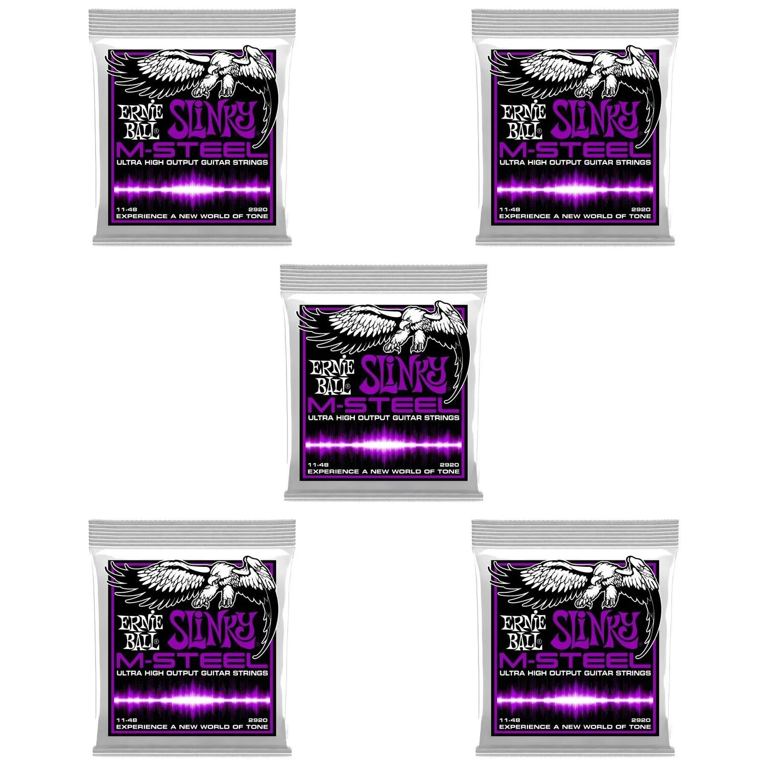 

Струны для электрогитары Ernie Ball 2920 Power Slinky M-Steel — .011-.048 (5 шт.)