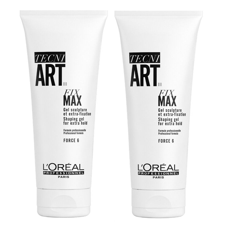 Набор: очень сильный структурирующий и фиксирующий гель L'Oréal Professionnel Tecni.Art Fix Max, 2х200 мл
