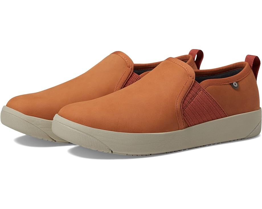 

Кроссовки Bogs Kicker Slip-On Elastic Leather, цвет Burnt Orange