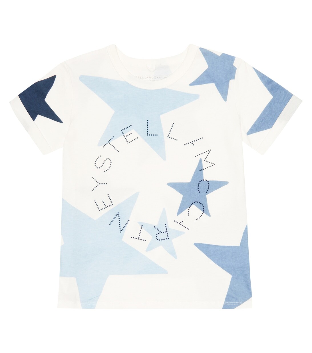 

Футболка из хлопкового джерси с логотипом Stella McCartney Kids, белый