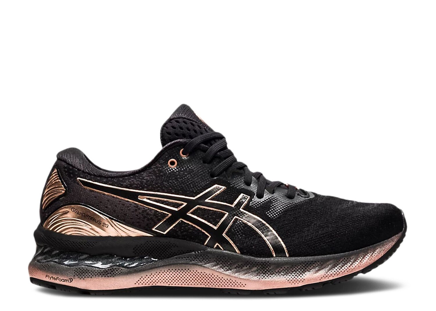 Кроссовки ASICS Wmns Gel Nimbus 23 Platinum 'Black Rose Gold', черный