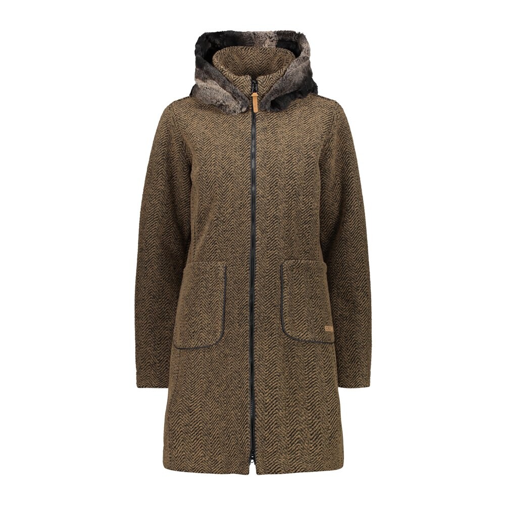 

Толстовка на молнии CMP Coat 30M3396 Hooded, бежевый