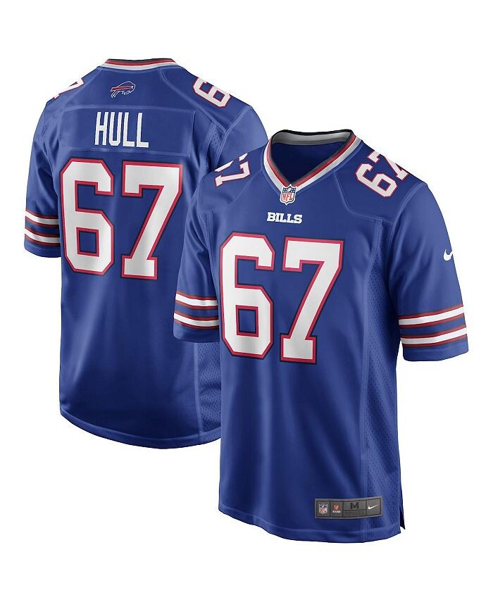 

Мужская майка игрока пенсионера Kent Hull Royal Buffalo Bills Game Nike, синий