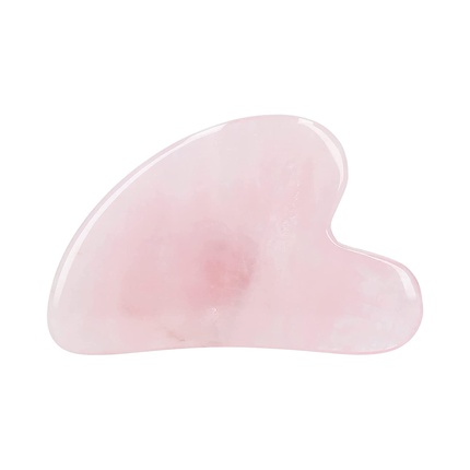 T4B Ilu Розовый кварц Камень Гуа Ша для ухода за лицом и шеей — Стимулирует и подтягивает кожу — Удобен в подходящем футляре — Идея подарка, Tb Tools For Beauty