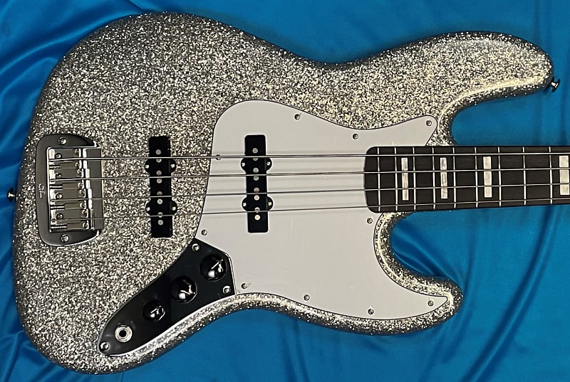 Басс гитара G&L JB-4, Silver Flake / Rosewood цена и фото