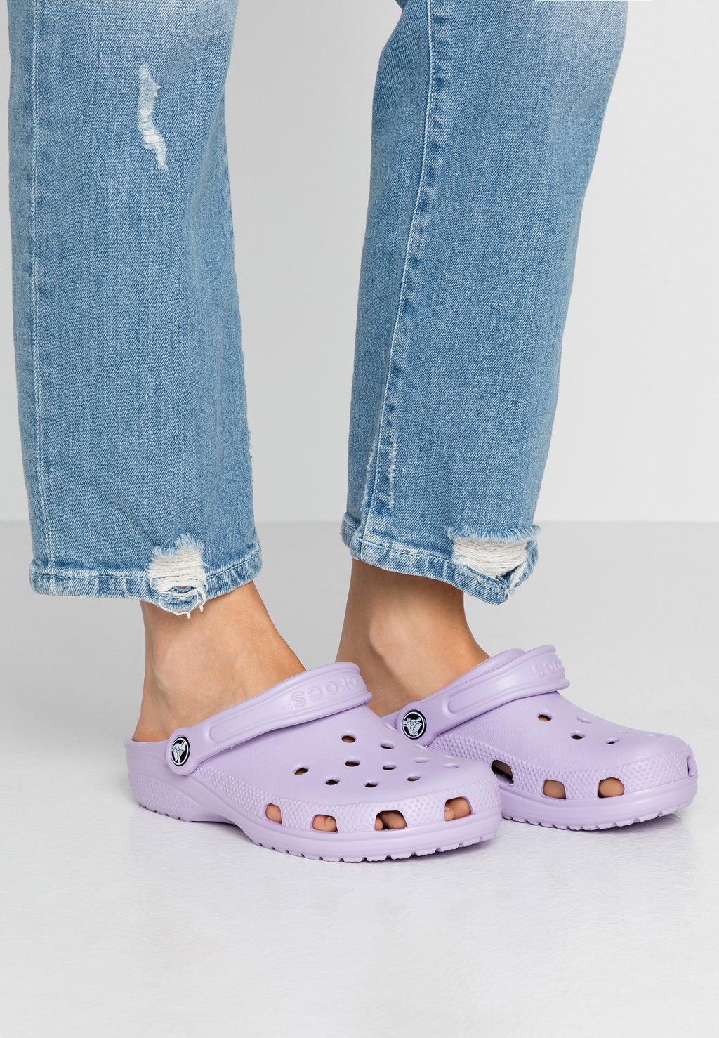 Туфли-лодочки на плоской подошве CLASSIC Crocs, цвет lavender
