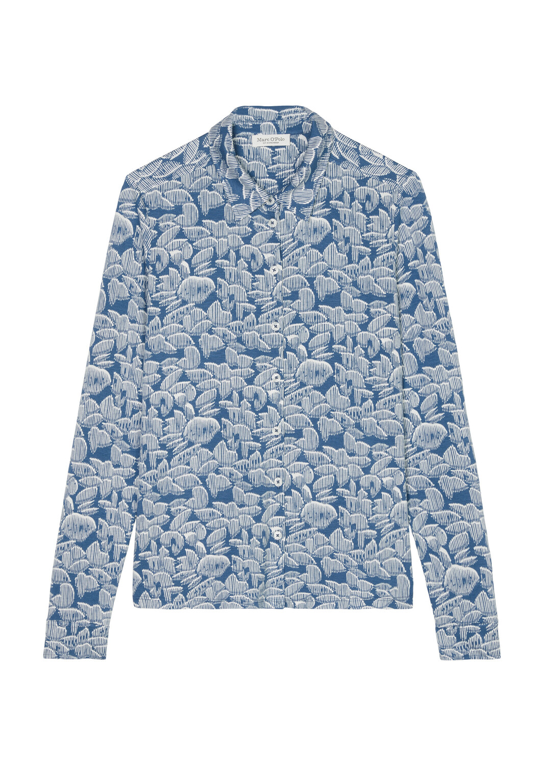 

Рубашка Marc O'Polo Jersey Print Bluse regular, цвет multi