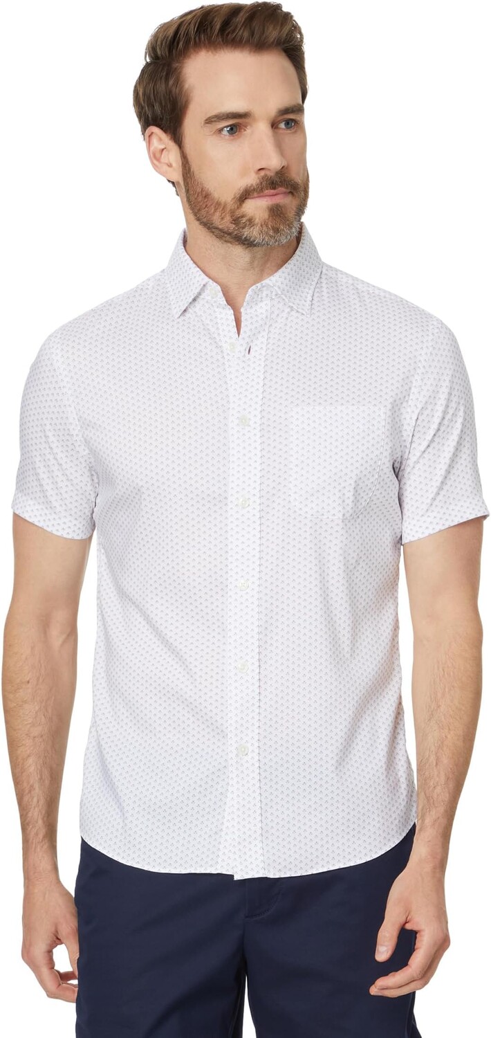 

Футболка Faherty SS Movement Shirt, цвет Cream Blue Clover