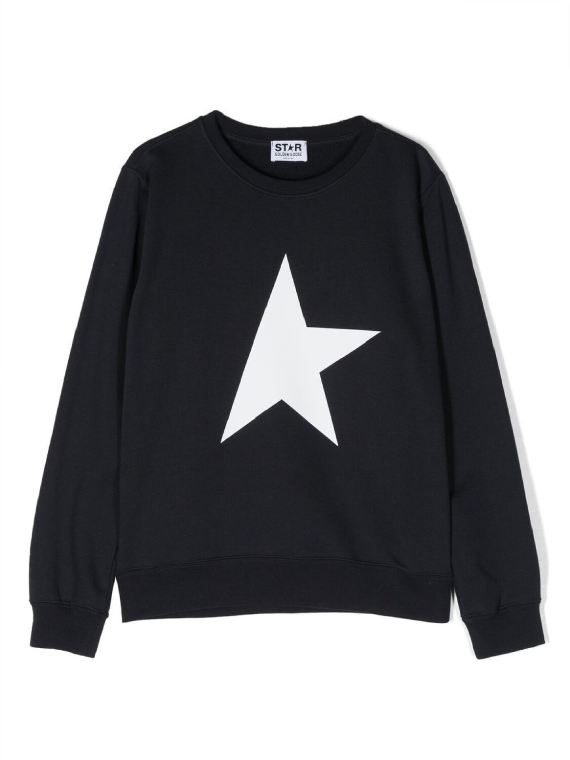 

Golden Goose Kids толстовка с круглым вырезом и логотипом, синий
