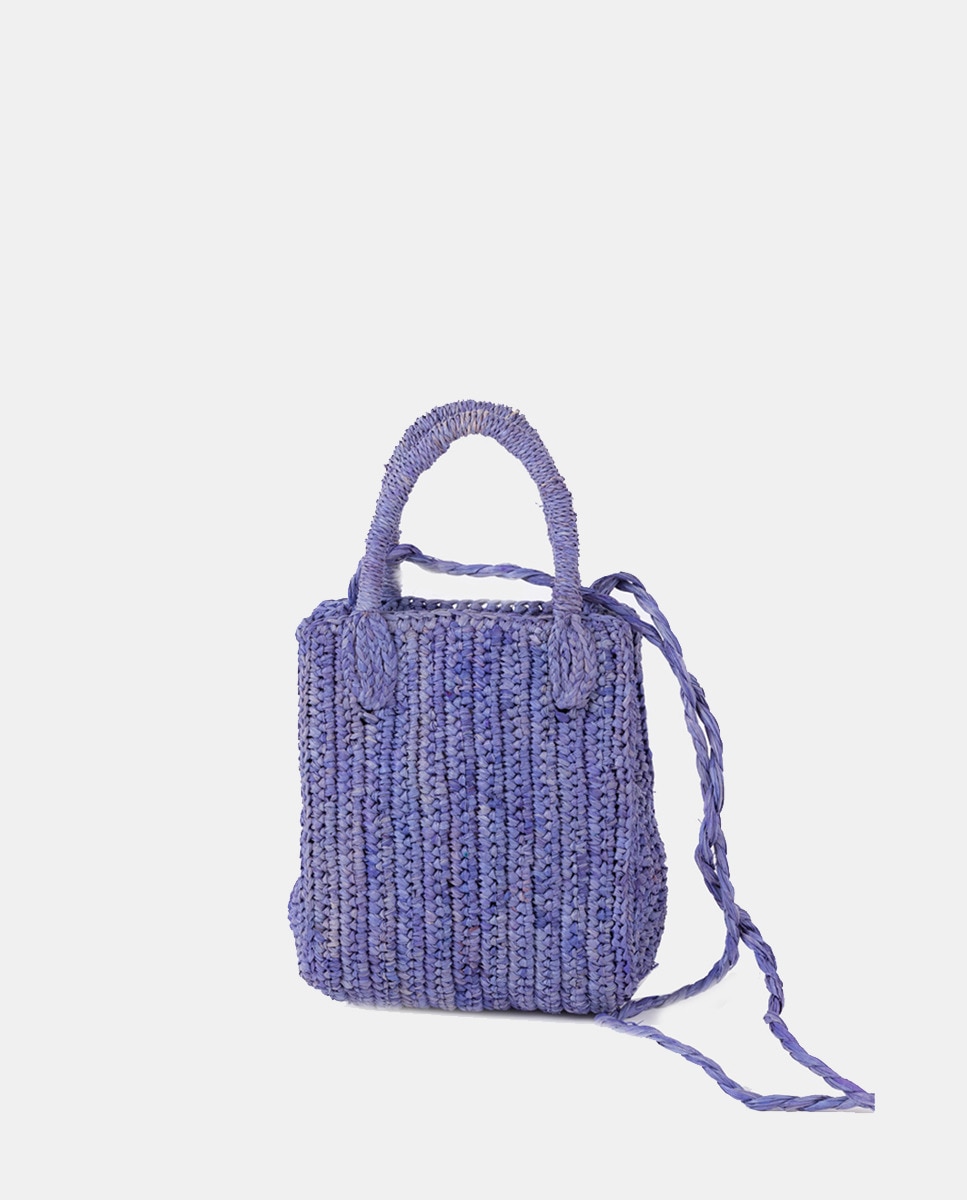 цена Синяя сумка через плечо Mini Mimi из рафии с несколькими ручками Hat Attack, синий