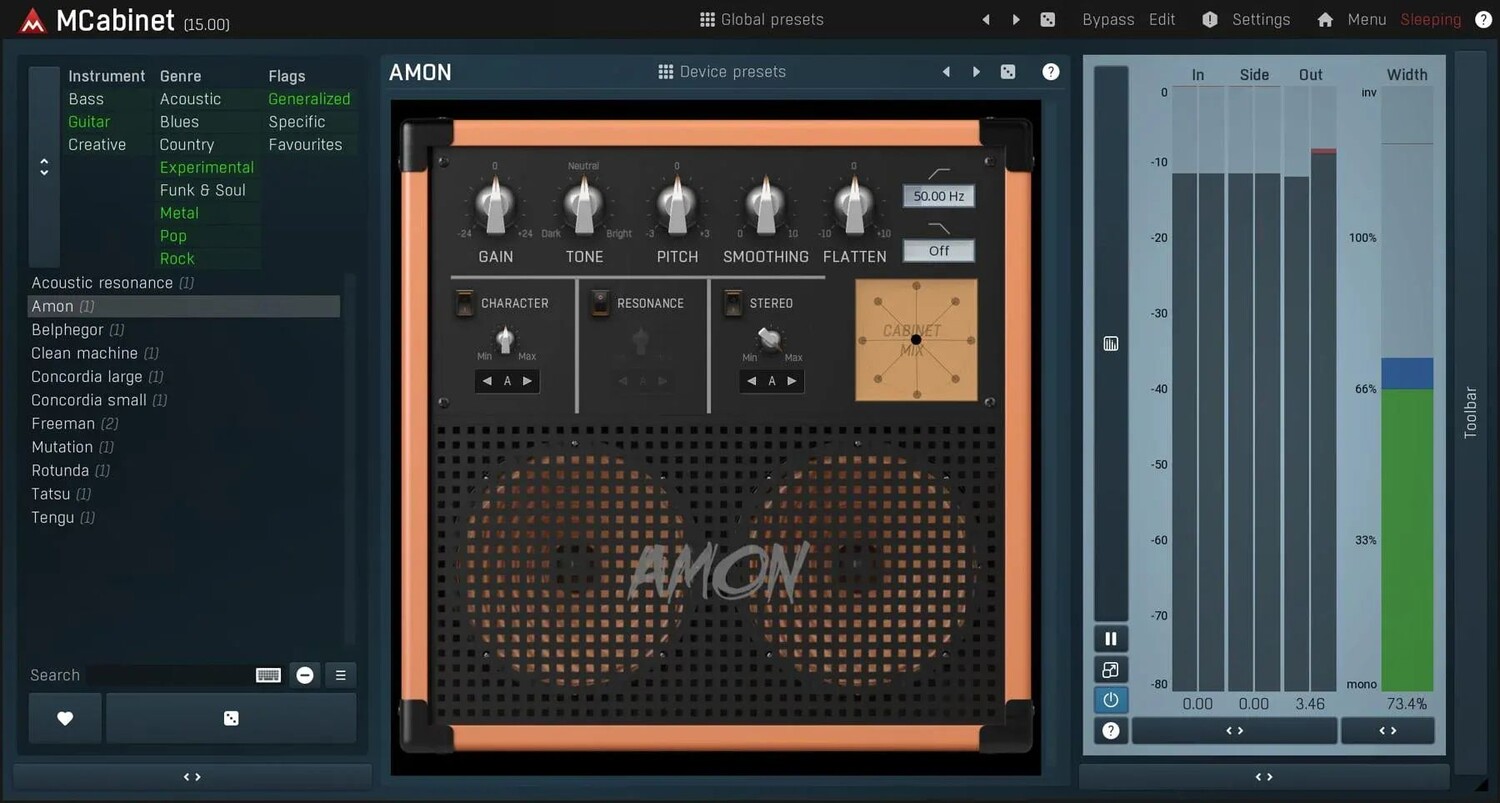

Плагин MeldaProduction MCabinet Cabinet Simulator