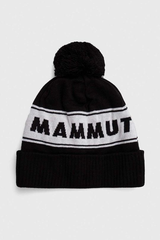 Шапка Mammut, черный шапка логотип mammut гепард черный