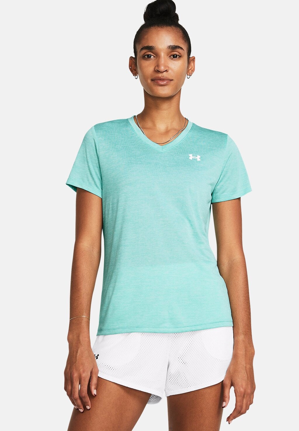 

Спортивная футболка TECH TWIST Under Armour, цвет radial turquoise / white / white