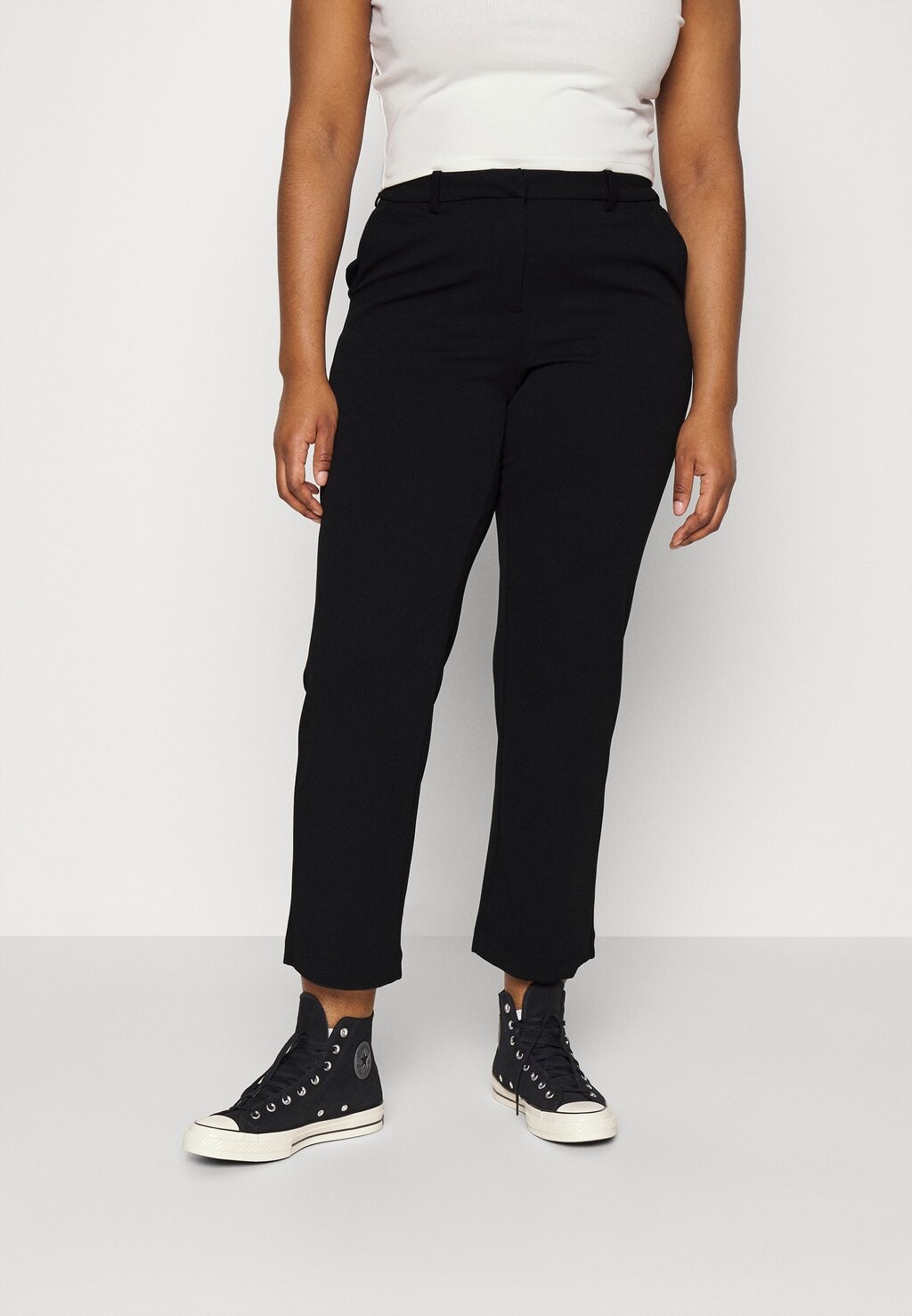 

Брюки Vero Moda, черный Vmzamira Slim Straight Pant Curve, черный