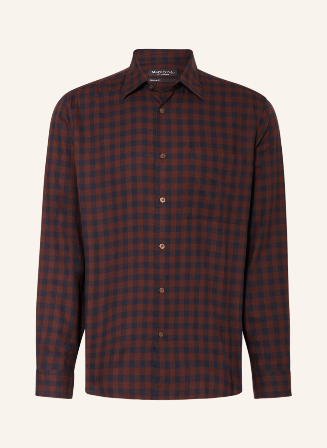 

Рубашка Marc O'Polo Regular Fit, коричневый